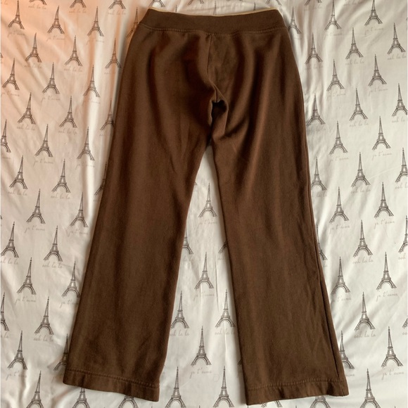 Y2K BROWN LOW RISE BOOTCUT JOGGERS SIZE S - Picture 3 of 3